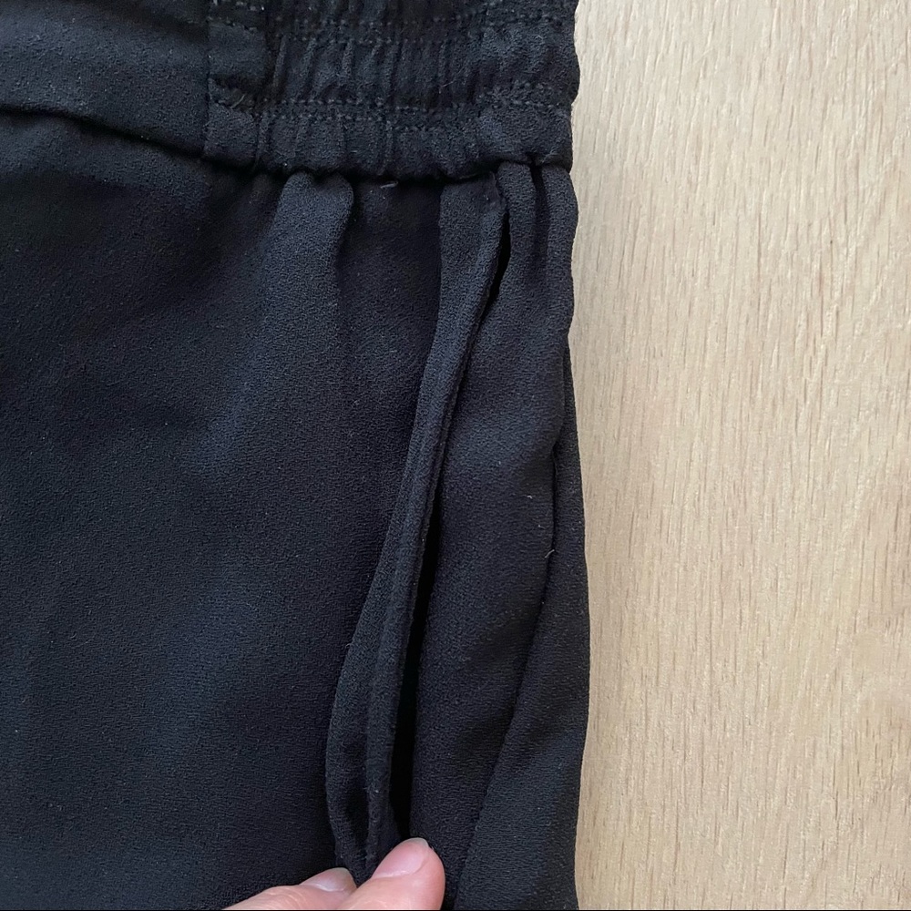 ANTHROPOLOGIE Essentials Pull-on Black High Waisted Pants - Picture 4 of 13